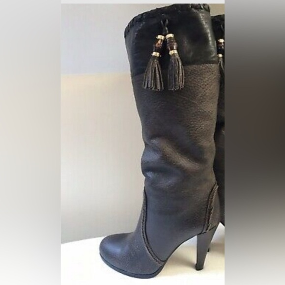 Gucci boots calf high with  bamboo tassel - Picture 8 of 8